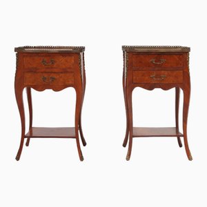 Tables de Chevet Louis XVI, Belgique, 1950s, Set de 2