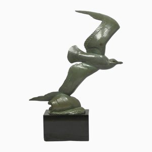 André Vincent Becquerel, Sculpture Art Déco, Bronze, 20ème Siècle