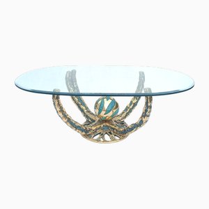 Table Basse Octo Sculpturale Vintage par Henri Fernandez, 1970s