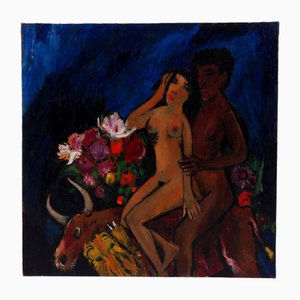 Theo Van Der Horst, Komposition, 1970er, Öl auf Leinwand