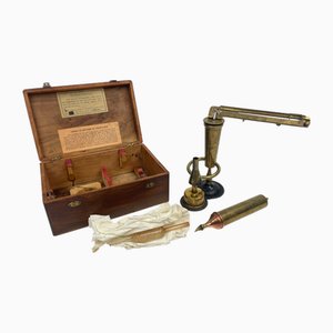 Antikes Malligand Messing Ebulliometer, 1920er
