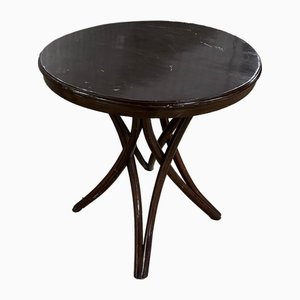 Round Wooden Side Table from Thonet