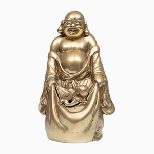 Buda de latón con incienso infantil, China, años 40