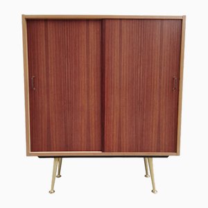 Mueble decorativo con patas de latón, años 50