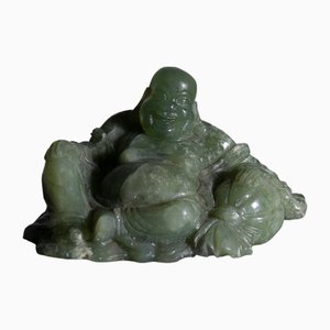 Statuetta di Buddha in giada verde, anni '50
