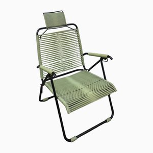 Deckchair with Headrest in PVC and Metal by Zanchi Alabarda, 1960s