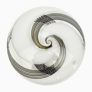 Swirl Glass Murano Flush Mount, 1970s