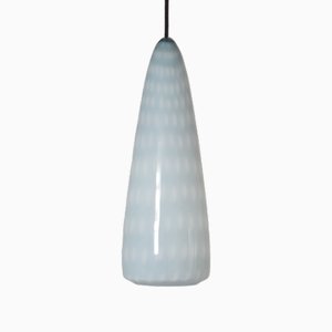 Lampe à Suspension Optica en Verre Opalin par Jo Hammerborg pour Fog & Mørup, 1963