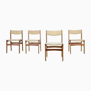 Chaises en Teck par Erik Buch, Danemark, 1960s, Set de 4