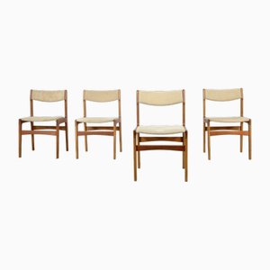 Danish Teak Chairs by Erik Buch, 1960s, Set of 4