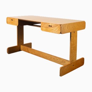 Vintage Schreibtisch aus Eschenholz, 1980er