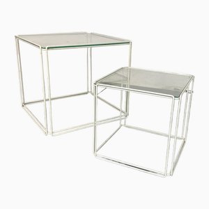 Tavolini ad incastro Isocele moderni e minimalisti di Max Sauze Studio, anni '70, set di 2