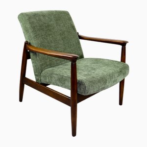 Green Olive GFM-64 Armchair attributed to Edmund Homa, 1970s