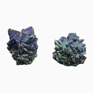 Large Chalcantite Minerals, 1980s, Set of 2