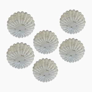 Murano Glass Flushmounts from Staff, 1970s, Set of 6