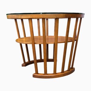 Danish Art Deco Round Coffee Table from Slagelse Møbelværk, 1940s