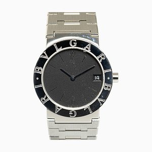 Watch with Black Dial in Stainless Steel from Bvlgari