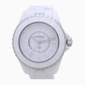 J12 Phantom White Ceramic and Stainless Steel Ladies Watch from Chanel