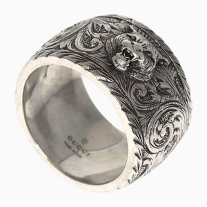Cat Head Ring in Silver from Gucci