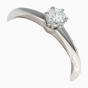 Solitaire Knife Edge Diamond & Platinum Ring Tiffany & Co.