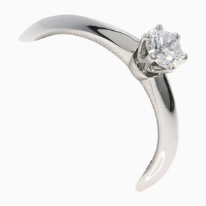 Solitaire Knife Edge Diamond & Platinum Ring Tiffany & Co.