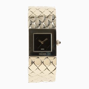 Silver Matelasse Watch from Chanel