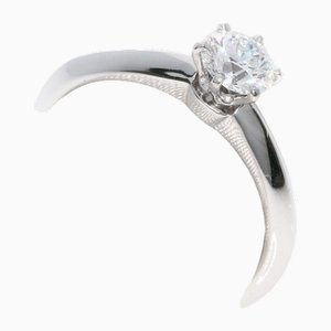 Solitaire Knife Edge Diamond & Platinum Ring from Tiffany &Co.