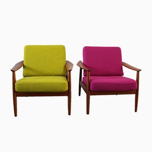 Model 164 Lounge Chairs by Arne Vodder for France & Søn, 1955, Set of 2