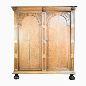 Antique German Oak Wardrobe, 1680