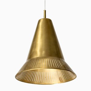 Mid-Century Hängelampe aus Messing von Hans Bergström, 1950er
