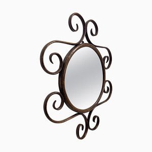 Specchio in legno curvato di Thonet, inizio XX secolo