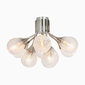Sputnik Glass Globes Light from Kaiser Idell, 1970s