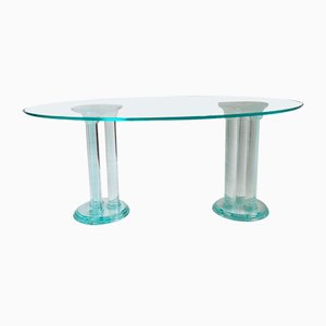 Oval Crystal Dining Table