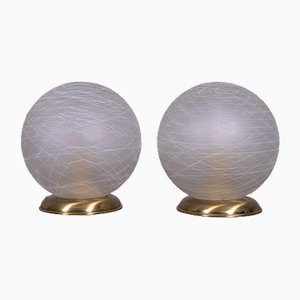 Crystal Table Lamps, Set of 2