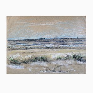 Victor Karnauh, by the Sea, anni '90, Pastello su carta