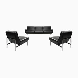 Model 51 Parallel Bar Sofa & Slipper Chairs by Florence Knoll for Knoll International, 1960s, Set of 3