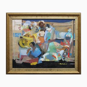 Victor Karnauh, A Provincial Delight, Oil on Canvas, 1990s