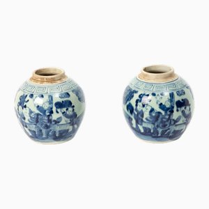 China Pots, 1860, Set of 2