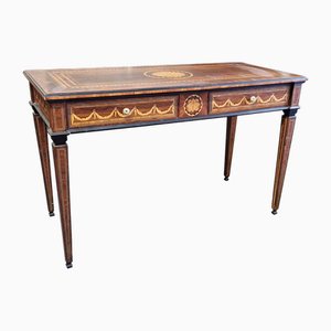 Louis XVI Writing Table with Two Drawers, 1980s