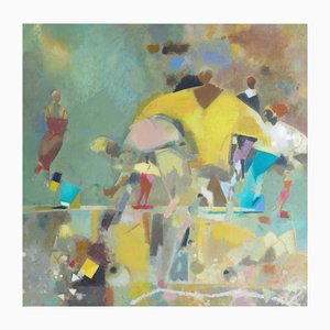 Victor Karnauh, A Walk, Oil on Canvas, 1990s