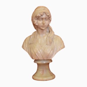 Woman Sculpture, 19th Century, Alabaster