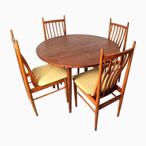 Mid-Century Dining Set, Denmark 1960s, Set of 5