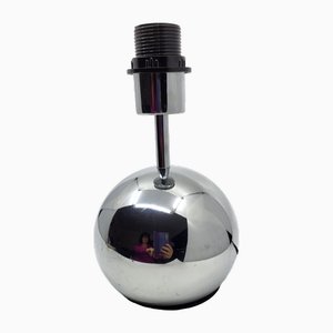 Vintage Space Age Chrome Ball Table Lamps, 1960s, Set of 2