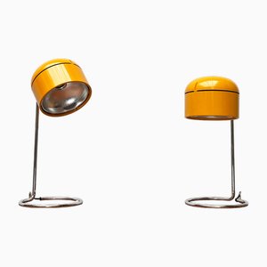 Mid-Century German Space Age Table Lamps by Arnold Berges for Staff Leuchten, 1970s, Set of 2