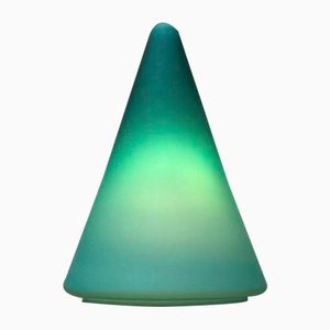 Postmodern Dutch Glass Cone Table Lamp from Mobo Light, Holland, 1980s