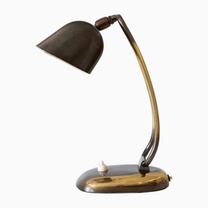 Mid-Century Modern Brass Piano Lamp or Desk Light, Germany, 1950s