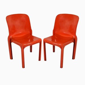 Selene Dining Chairs by Vico Magistretti for Artemide, 1970s, Set of 5