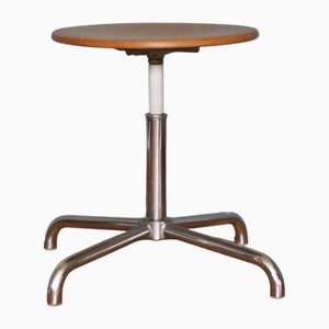 Mid-Century Chromed Stool in the style of Egon Eiermann, 1960s