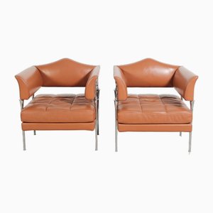 Hydra Sirius Lounge Chairs by Luca Scacchetti for Poltrone Frau, 1990s, Set of 2
