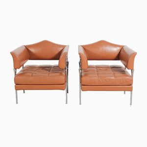 Set of Hydra Sirius Lounge Chairs by Luca Scacchetti for Poltrone Frau, 1990s